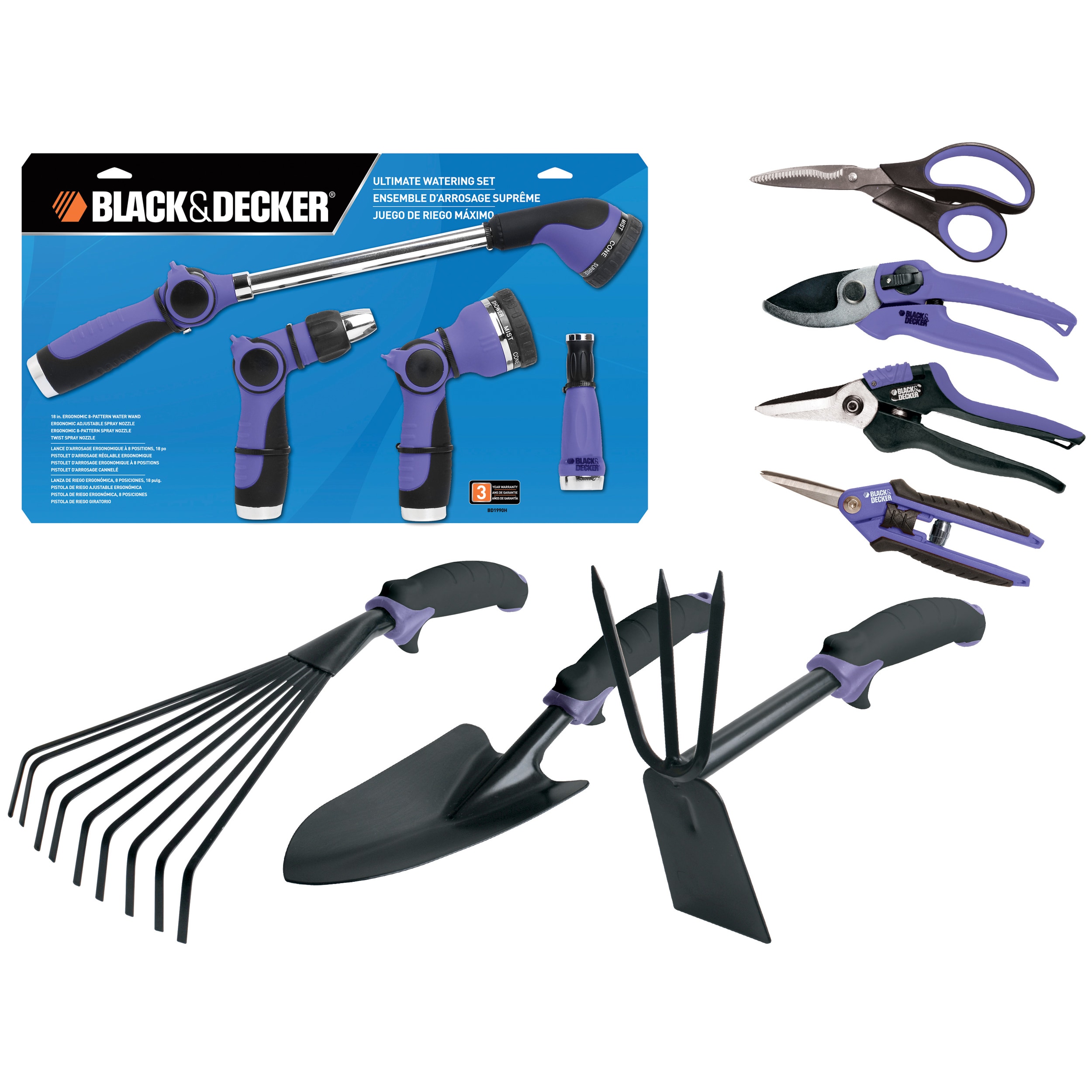 Black and Decker Home 8 piece Ultimate Garden Tool Kit