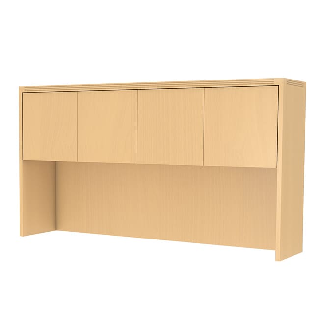 Mayline Aberdeen 72 inch Hutch With Overhead Wood Doors