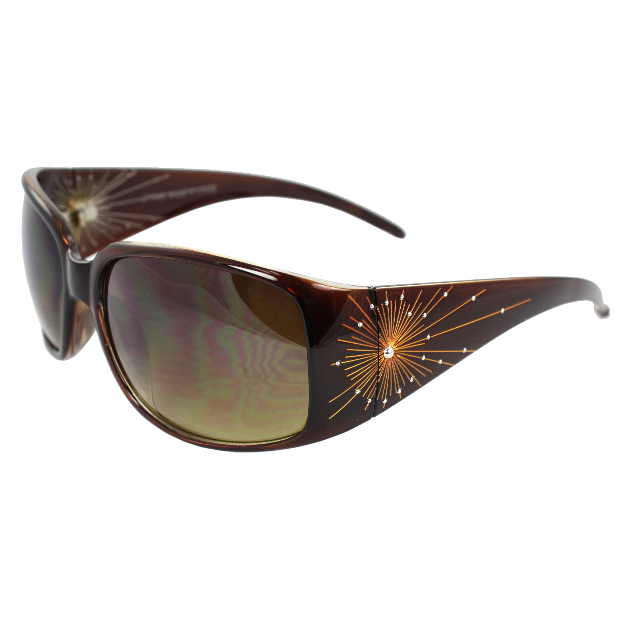 Womens Brown Square Sunglasses