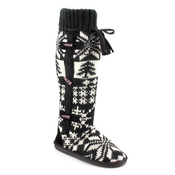Muk Luks 'Mishka' Tall Knit Boot with Side Button Detail