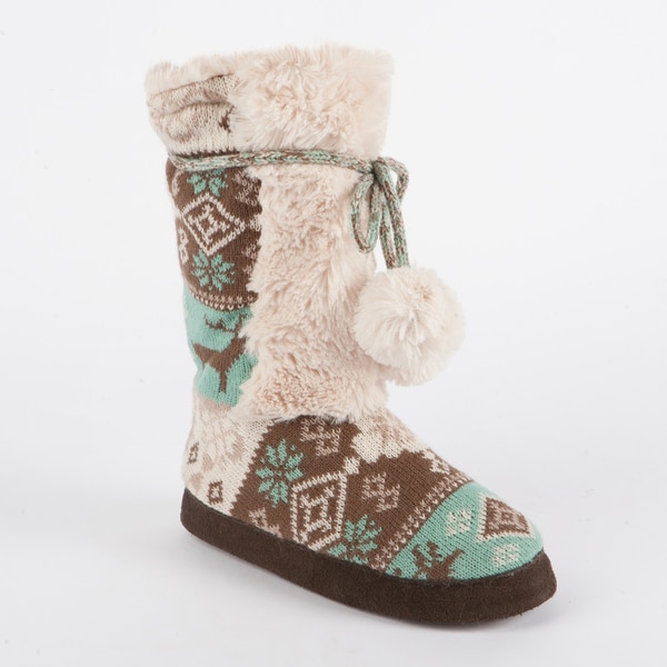 Muk Luks Jewel Highland Nordic Slipper Boot - Free Shipping On Orders ...