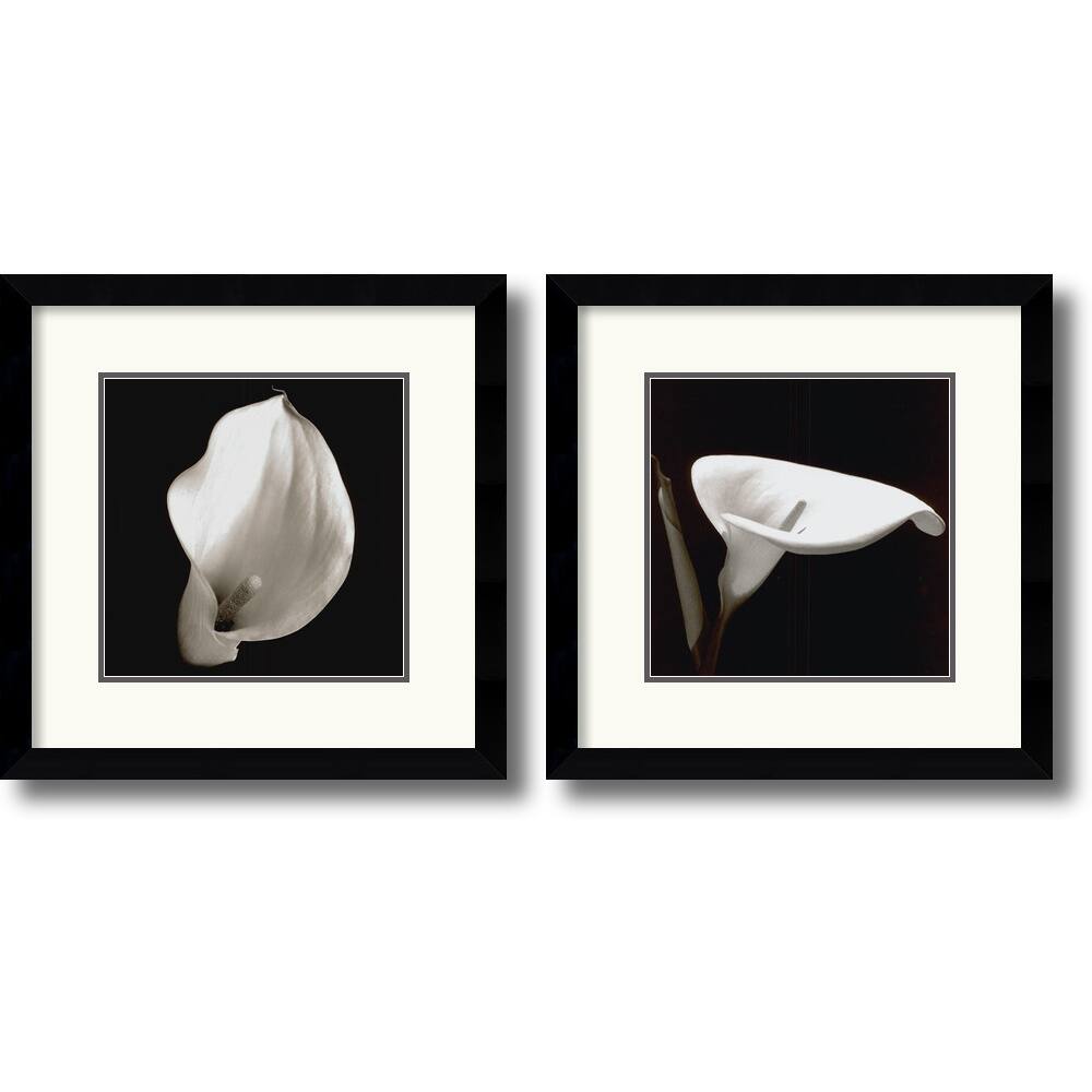 Framed Art Print 'Calla - set of 2' 13 x 13-inch Each