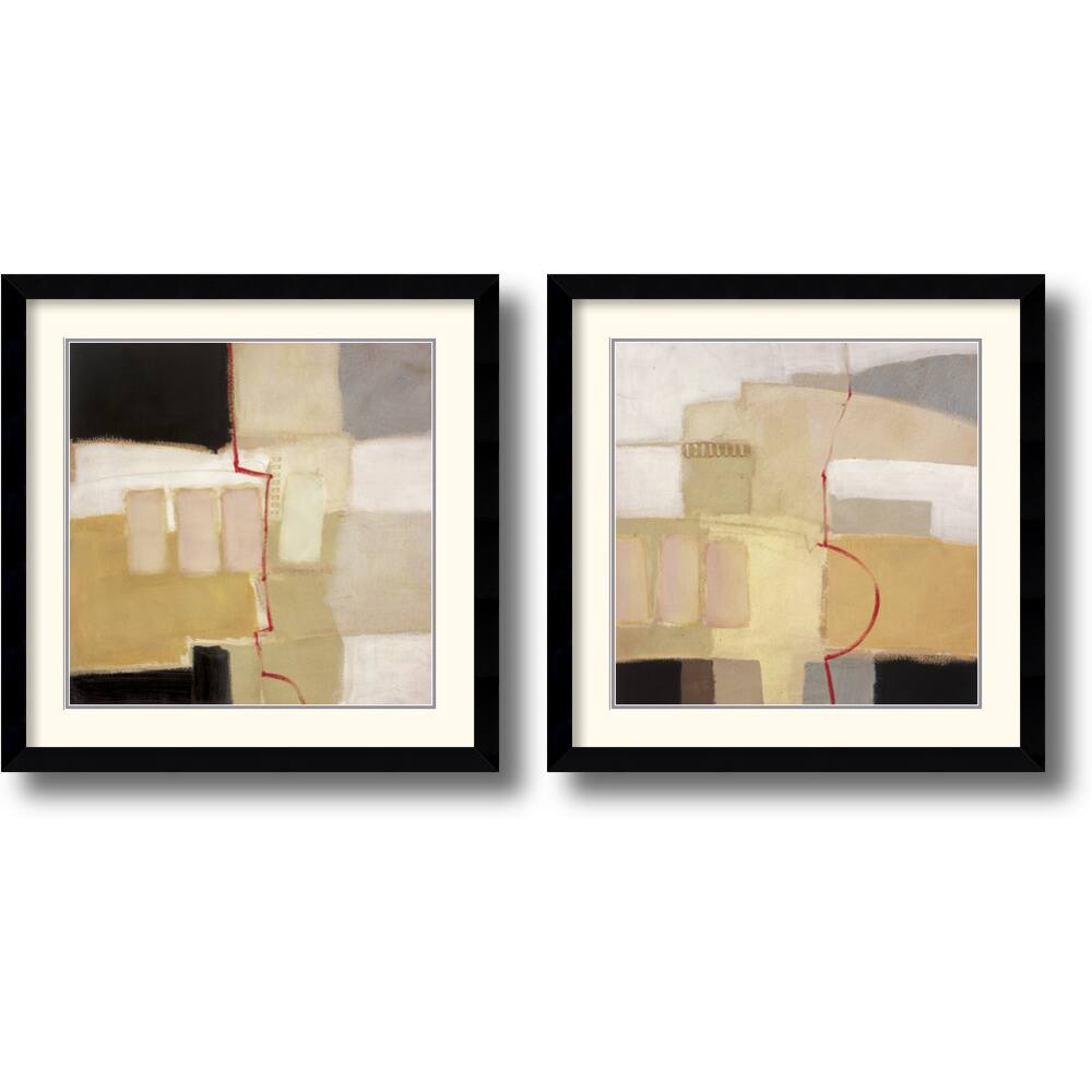 Craig Alan 'Urban Grid' Framed Art Print (Set of 2)