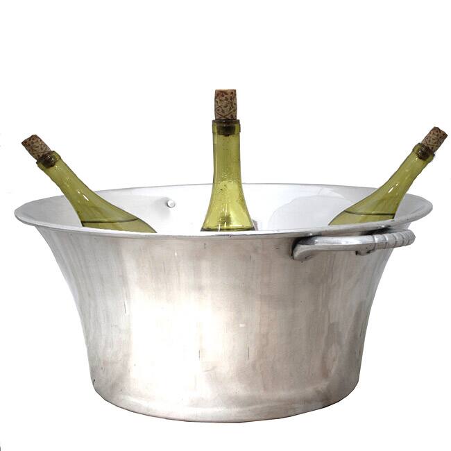 Casa Cortes Round Aluminum Oversized Wine Bucket