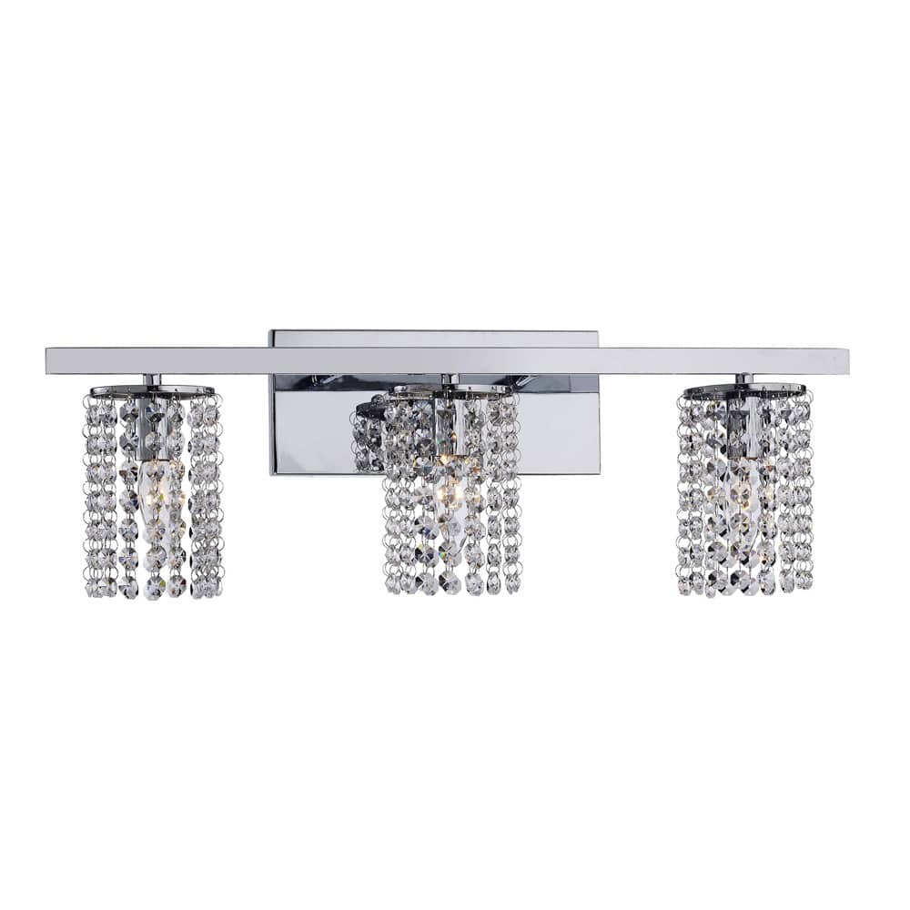 Silver Orchid Tracy 3-light Round Shade Wall Sconce