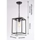 preview thumbnail 2 of 6, La Pedriza Antique Black Finish Glass Chandelier