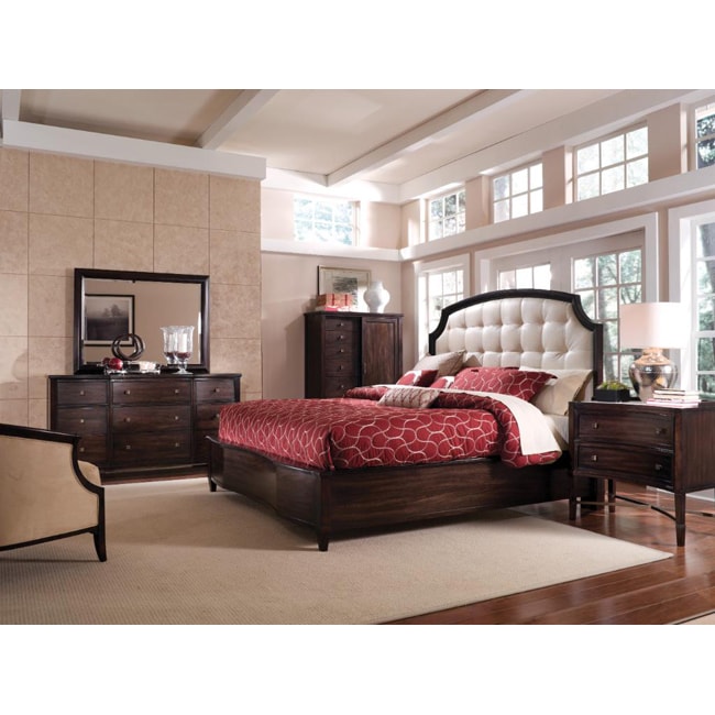 A.R.T. Furniture Intrigue Leather Panel Queen 5-piece Bedroom Set