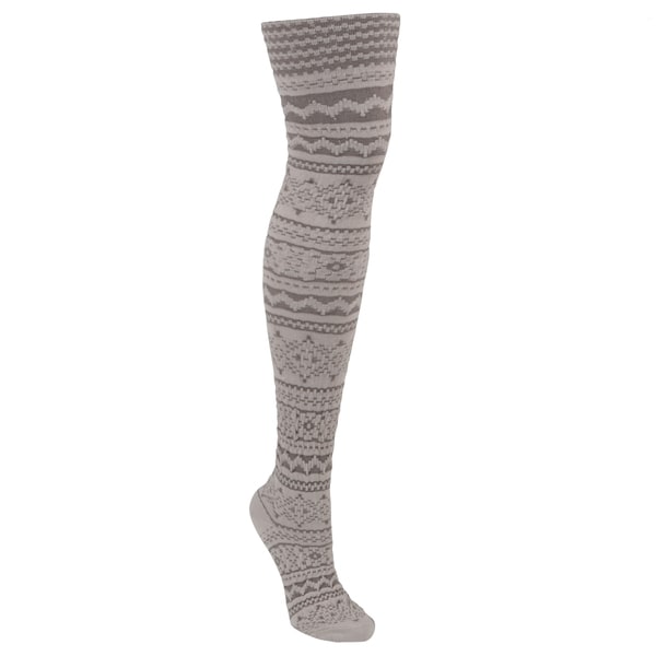 Shop MUK LUKS Women's Patterned Microfiber Tights - Free Shipping On ...