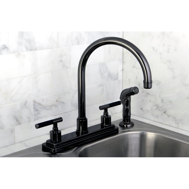 Black Nickel Two handle Kitchen Faucet L14534001