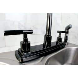 Shop Black Nickel Two Handle Kitchen Faucet Overstock 7029790