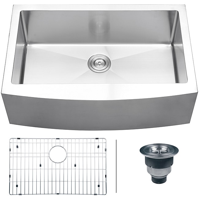 Ruvati 16 gauge Stainless Steel 33 inch Single Bowl Apron Front Kitchen Sink