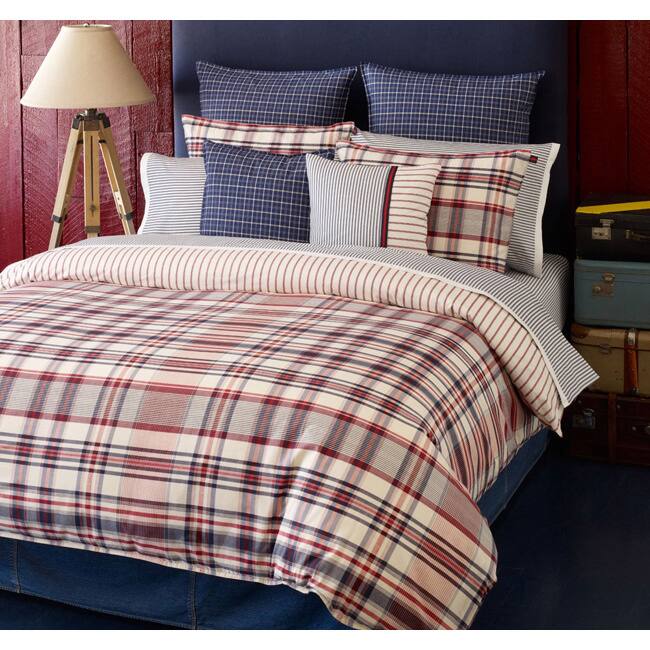 Tommy Hilfiger Vintage 3-piece Comforter Set with Optional Euro Sham Separates