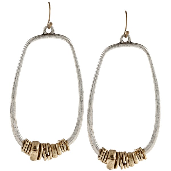 Jessica Simpson Two tone Dangle Fashion Earrings Jessica Simpson Fashion Earrings