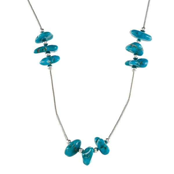 turquoise chip necklace