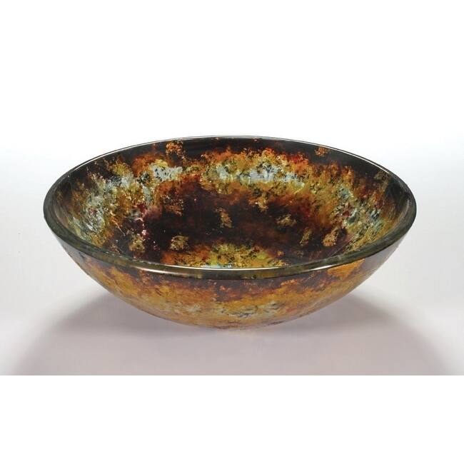 Abstract Glass Bowl Vessel Bathroom Sink