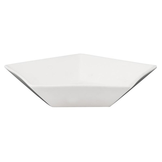 White Pentagon Ceramic Plate