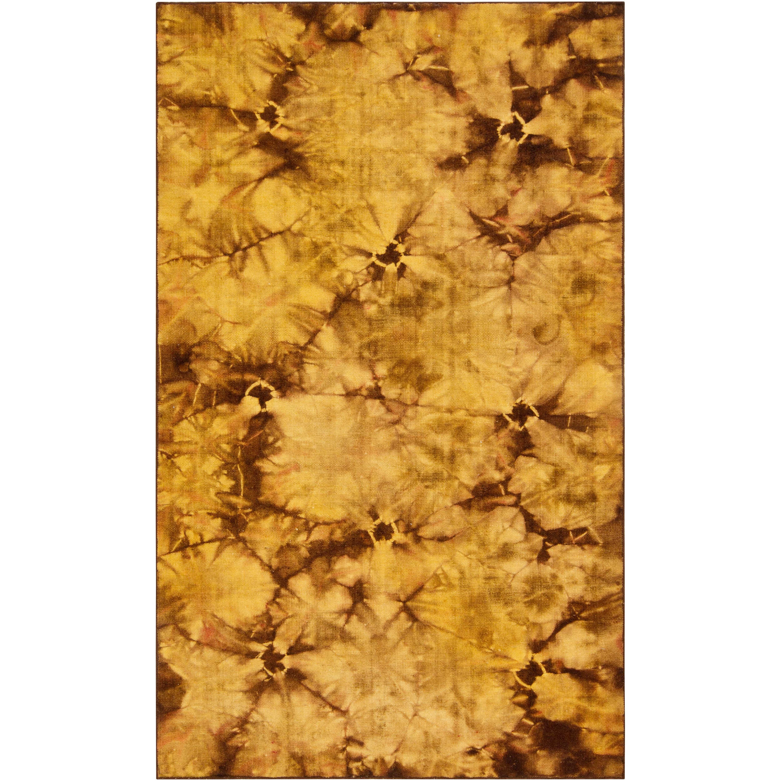 Hand woven Grand Raw Umber Wool Rug (2 X 3)