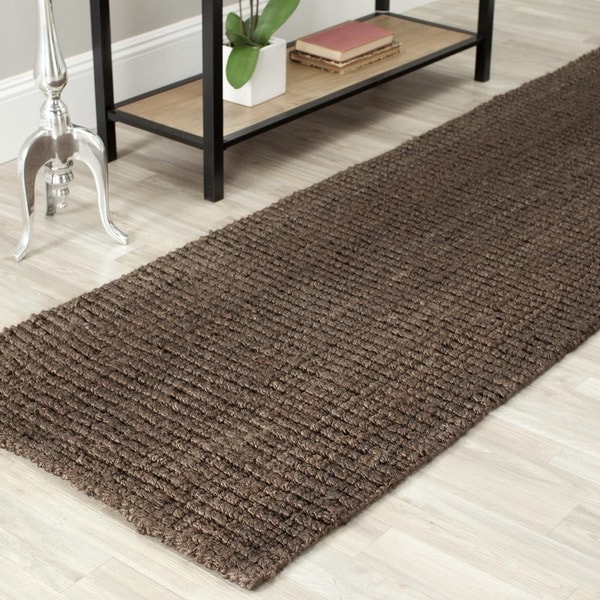 Safavieh Casual Natural Fiber Hand-Woven Brown Chunky Thick Jute Rug (2 ...