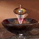 preview thumbnail 15 of 16, Kraus Glass Vessel Sink, Bathroom Faucet, Pop Up Drain, Mounting Ring