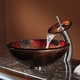 preview thumbnail 17 of 16, Kraus Glass Vessel Sink, Bathroom Faucet, Pop Up Drain, Mounting Ring