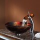 preview thumbnail 5 of 16, Kraus Glass Vessel Sink, Bathroom Faucet, Pop Up Drain, Mounting Ring