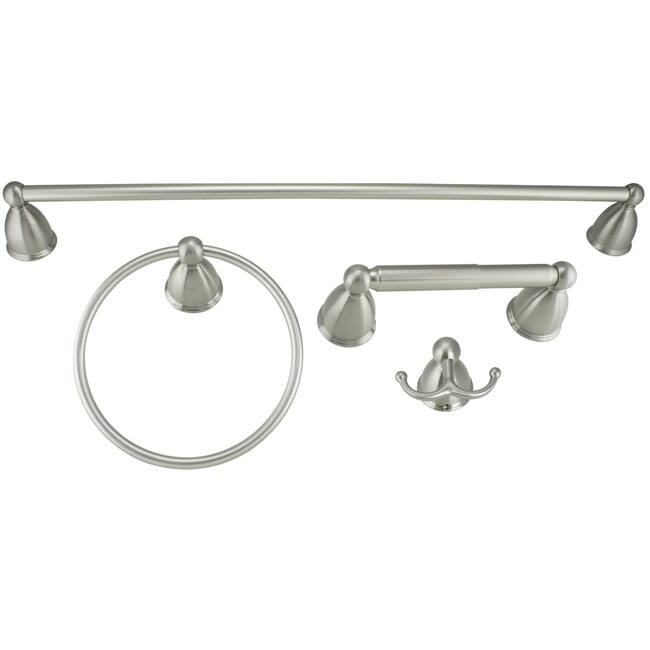 Danze Rosemont Brushed-Nickel-Finish Metal Bath Accessory Set