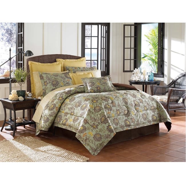Tommy Bahama Cat Island 4-piece Comforter Set - Green