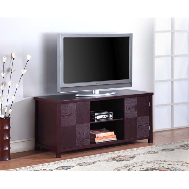 K&B Espresso Finish TV Stand Free Shipping Today