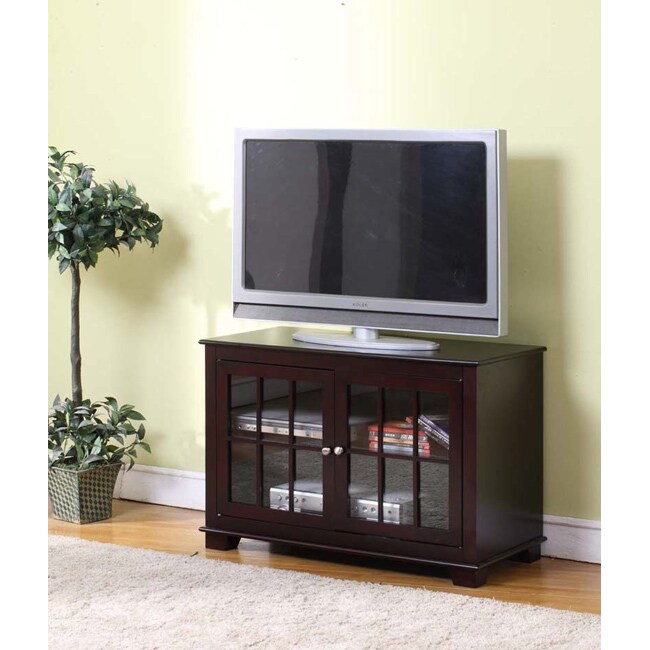 Dark Chocolate Finish TV Stand - 14579810 - Overstock.com Shopping 