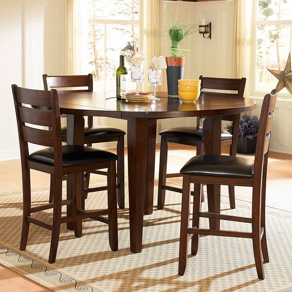 Camden 5-Piece Round Shape Counter Height Set - Overstock - 7080116