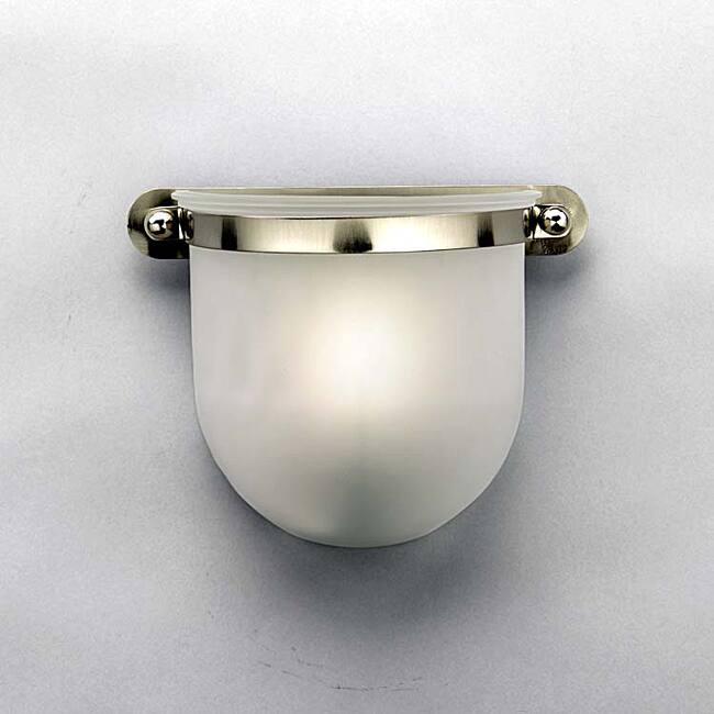 Contemporary 1 Light Brushed Nickel Sconce