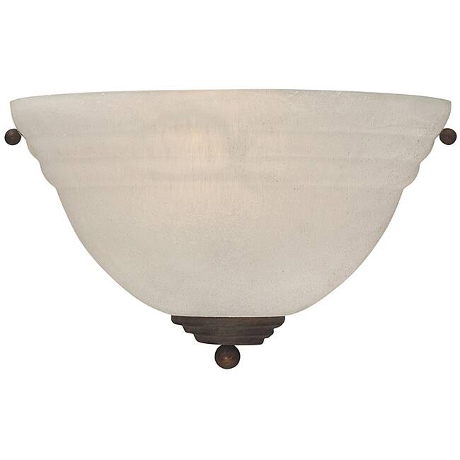 Transitional 1-light Olde Brick Finish Wall Sconce