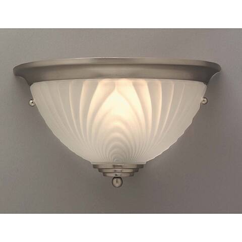 Transitional 1 Light Brushed Nickel Wall Sconce