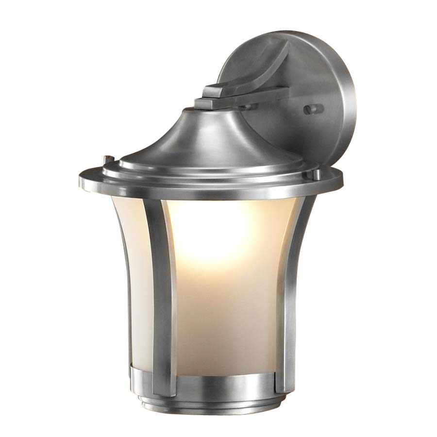Contemporary 1-light Outdoor Wall Lamp in Aluminum
