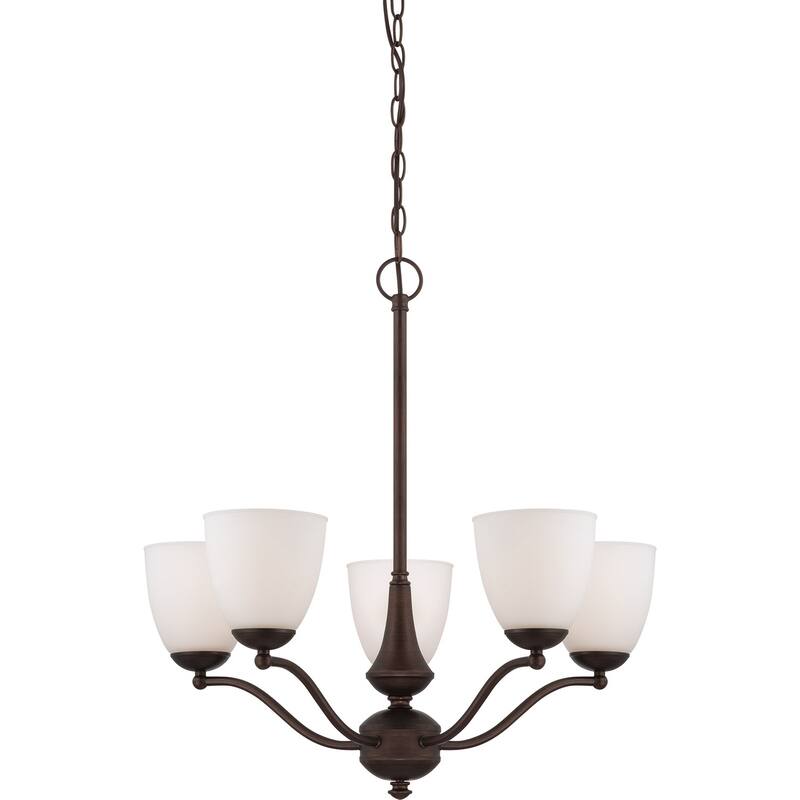 Nuvo Patton 5-light Prairie Bronze Chandelier