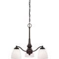 Nuvo Patton 3-light Prairie Bronze Fluorescent Chandelier