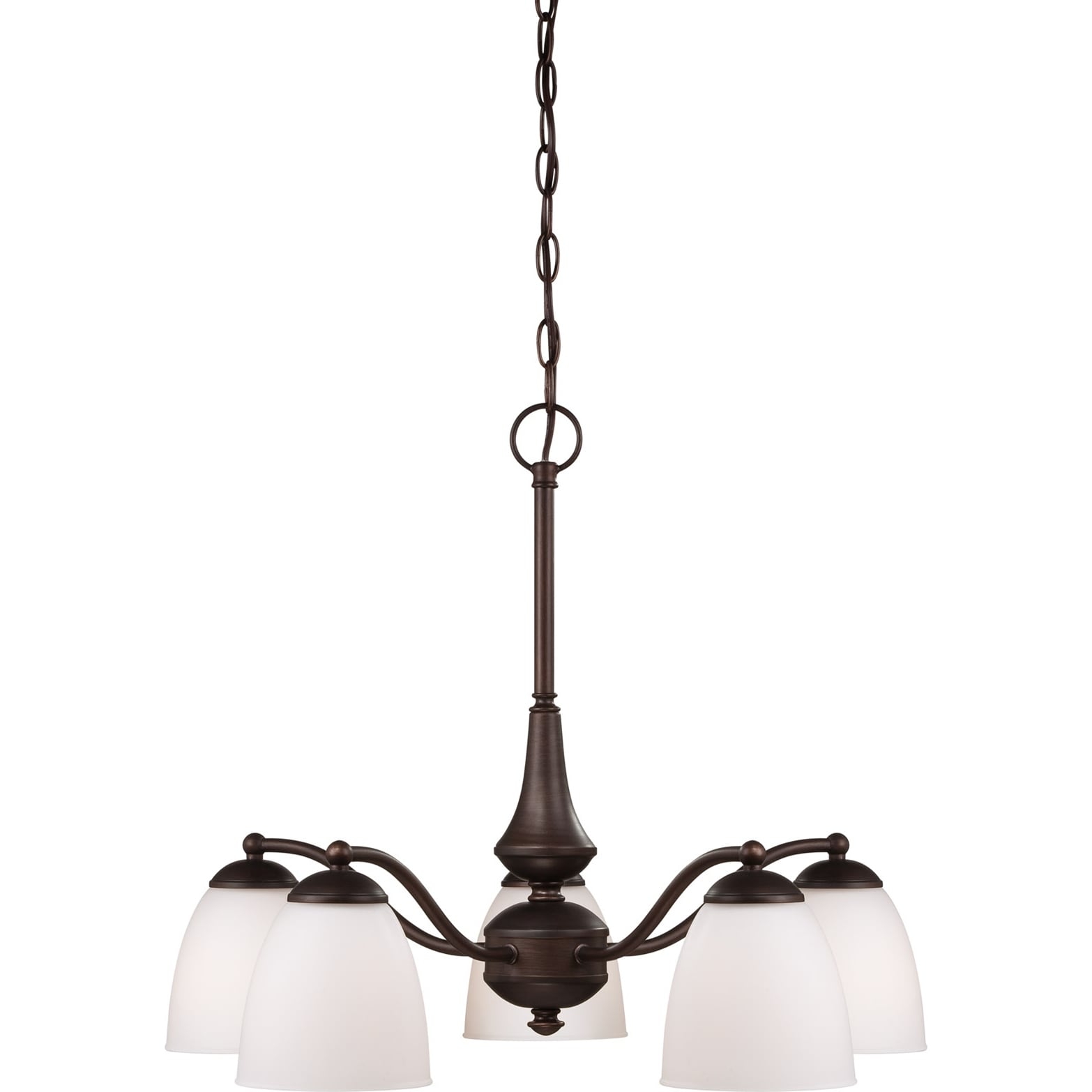 Nuvo Patton 5-light Prairie Bronze Fluorescent Chandelier