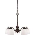Nuvo Patton 5-light Prairie Bronze Fluorescent Chandelier
