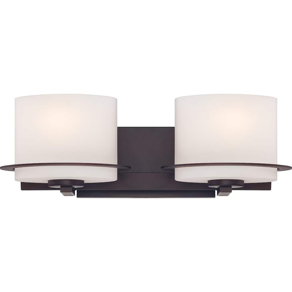 Nuvo Loren 2-light Venetian Bronze Vanity Fixture