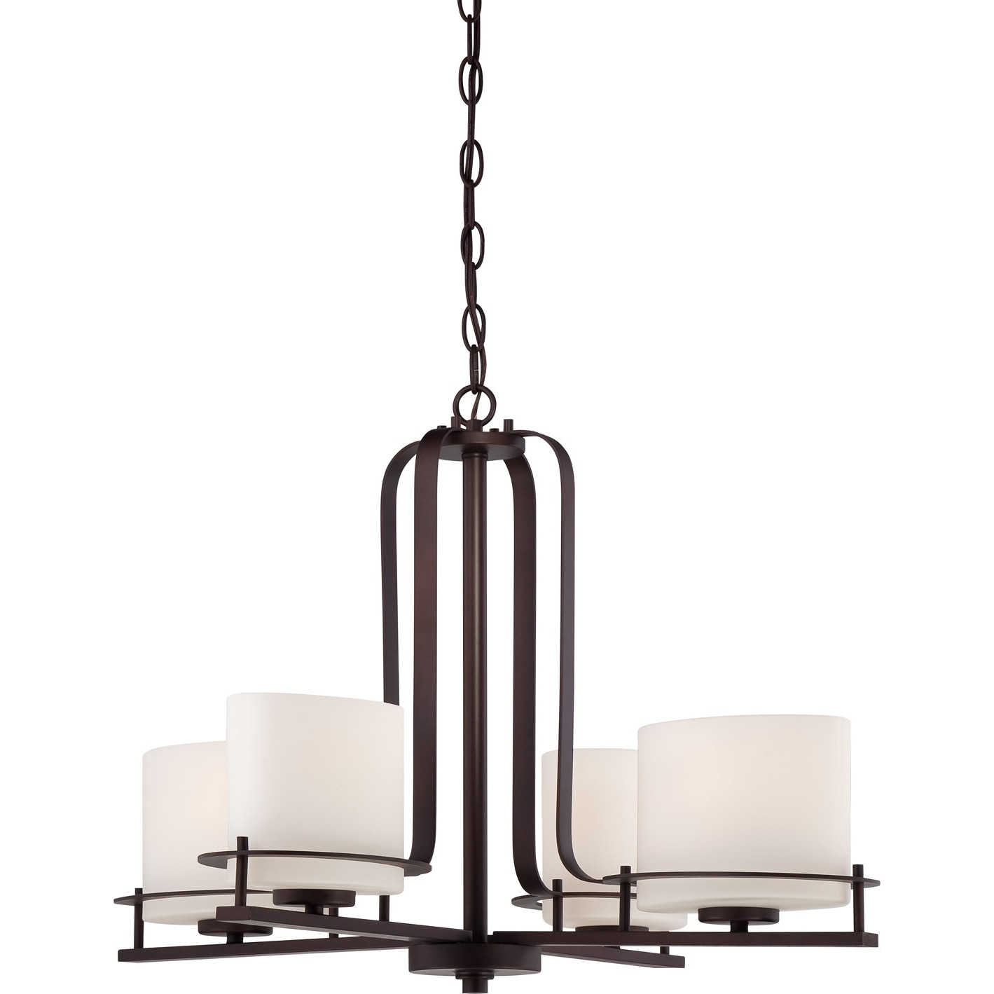 Nuvo Loren 4 light Venetian Bronze Chandelier