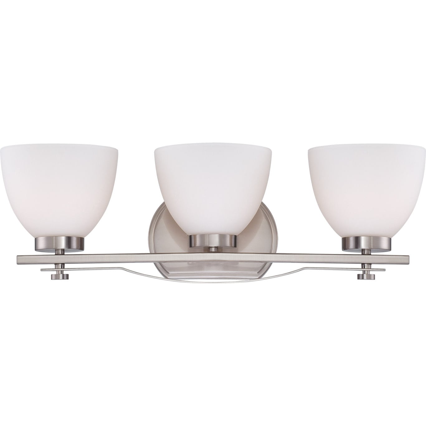 Nuvo Bentley 3 light Brushed Nickel Vanity Fixture