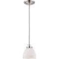 Nuvo Bentley 1-light Brushed Nickel Mini Pendant
