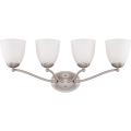 Nuvo 'Patton' 4-light Brushed Nickel Vanity Fixture