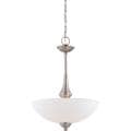 Nuvo 'Patton' 3-light Brushed Nickel Pendant