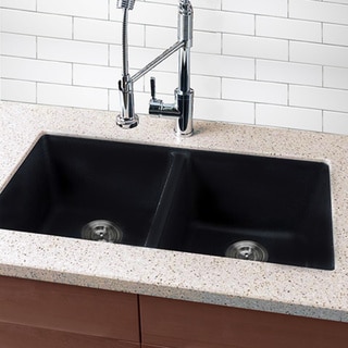 Shop Highpoint Collection Granite Composite Black Undermount