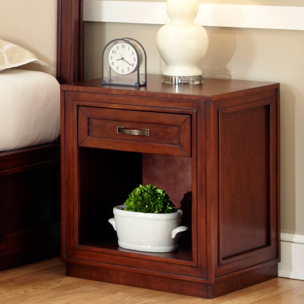 Cherry Duet Storage Night Stand by Home Styles