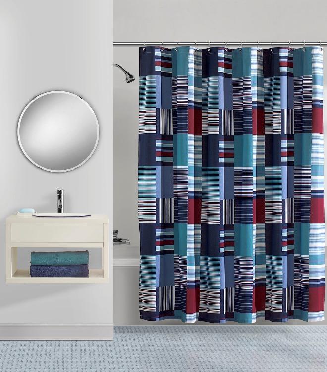 Sagaponack Navy Shower Curtain