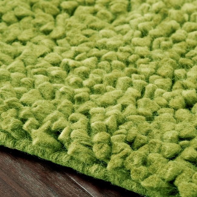 Handwoven Nimbus Lime Green Wool Rug (5'x8') Free Shipping Today
