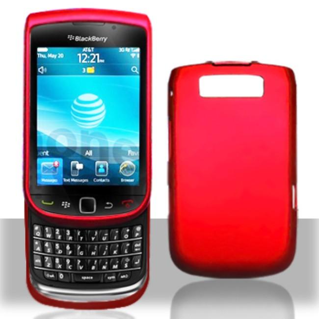 Premium BlackBerry Torch 9800 Red Rubberized Case  