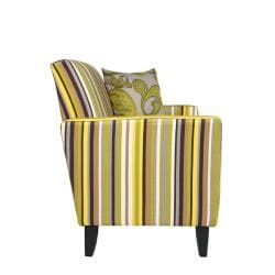 angeloHOME Sutton Sunflower Yellow Stripe Loveseat